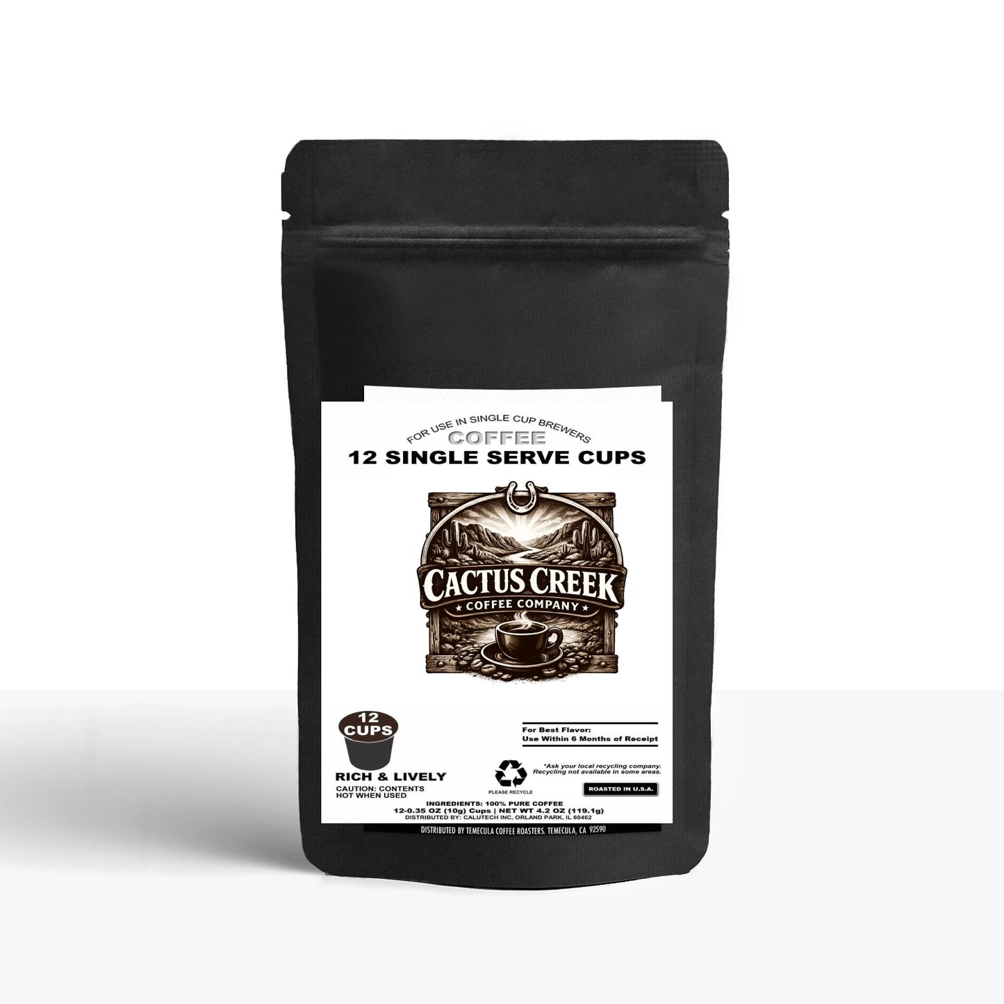 12 Pack Single Serve Coffee Capsules